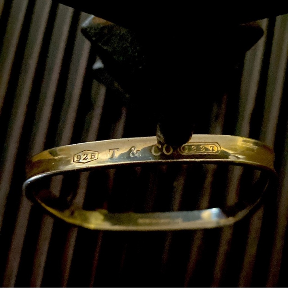 🩵TIFFANY & CO 🩵 925 Sterling Silver T & CO Bangles Bracelet. Stamped (1837)
